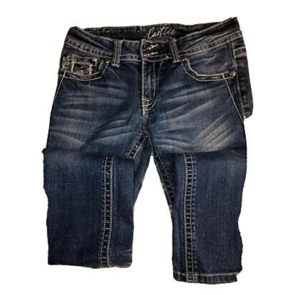 Cartise - Embellished Straight Leg Jeans size 4